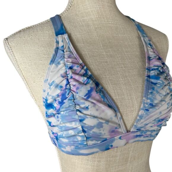 BECCA Blue & Purple Tie Dye Bikini Swimsuit Set - Picture 3 of 12